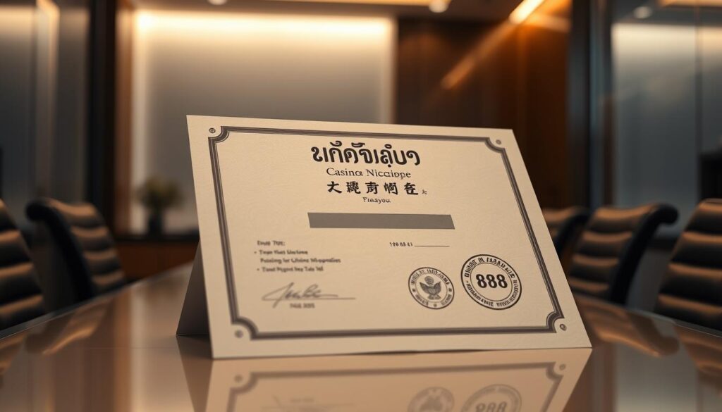 ใบอนุญาตคาสิโน